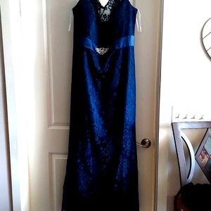 Navy Blue Lace gown